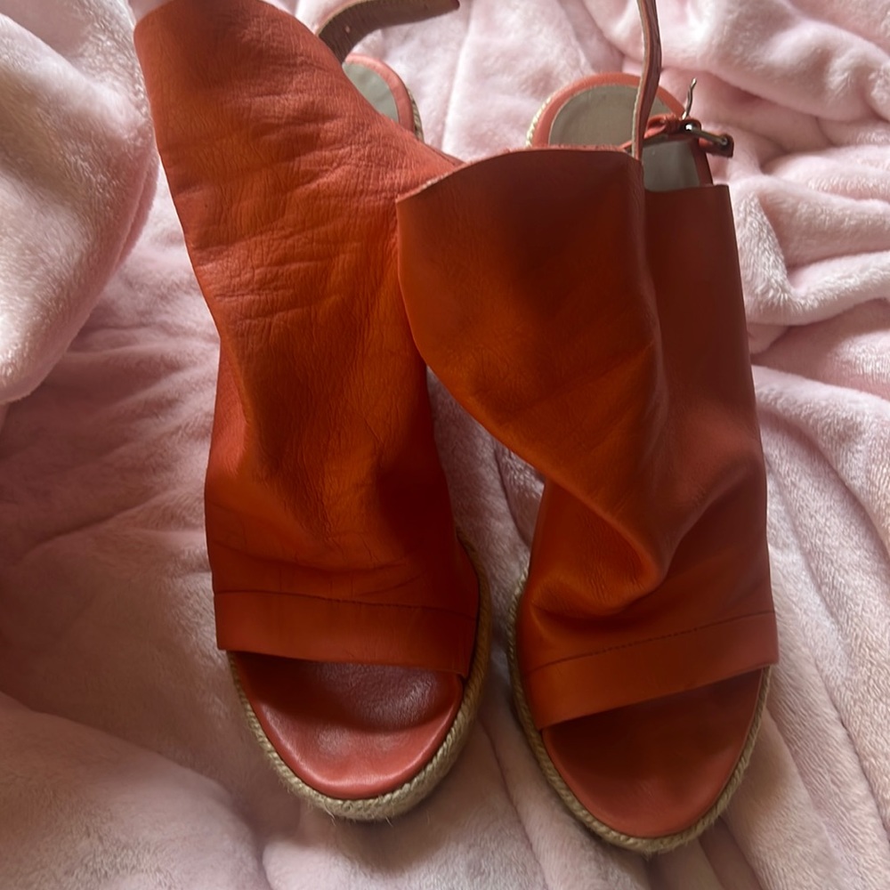 Selling Balenciaga wedges worn but still in good condition.